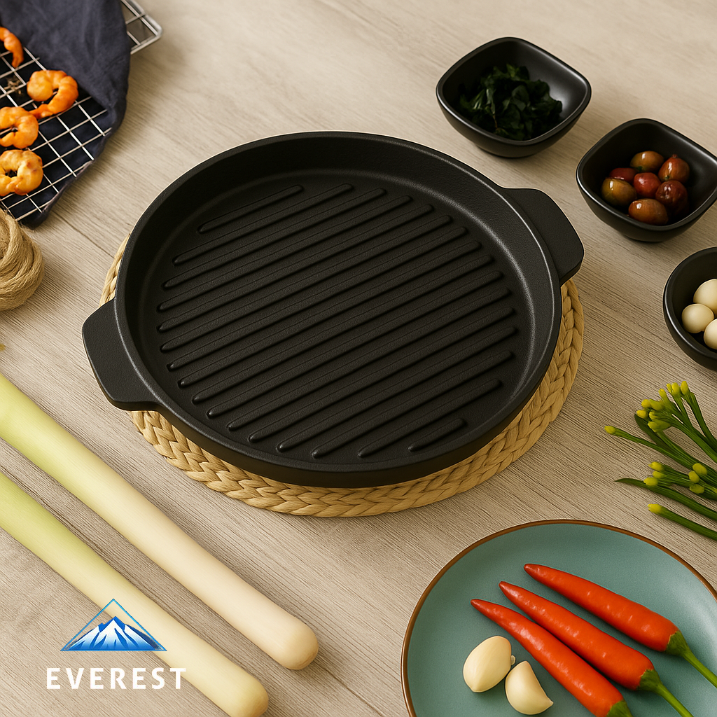 Cast-Iron Round Grill