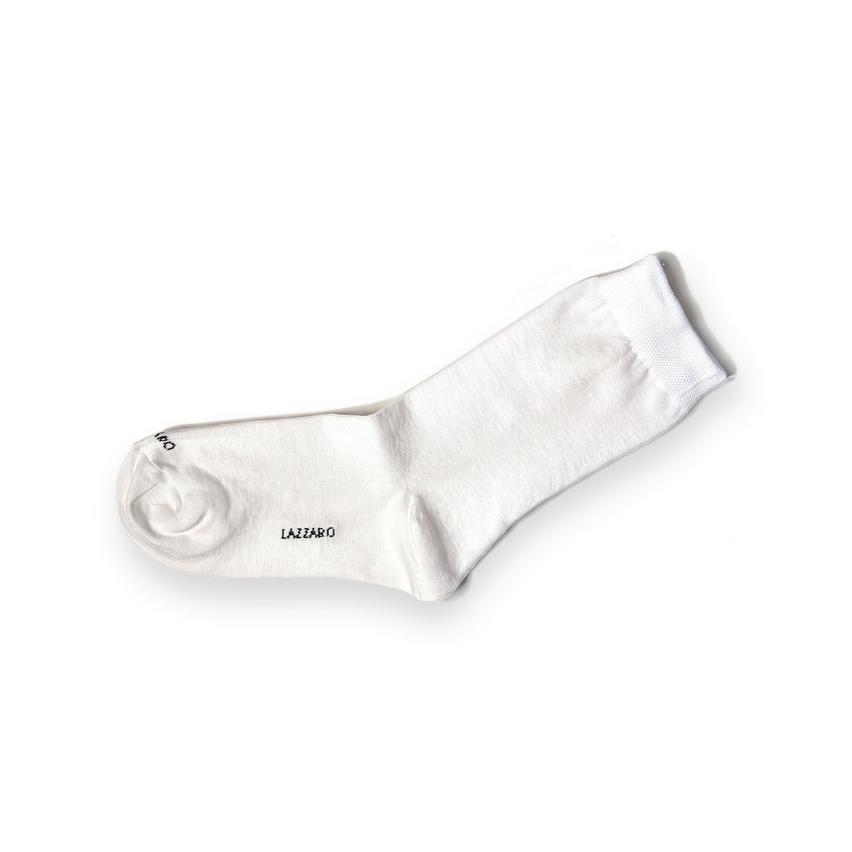 Lazzaro long sock, white