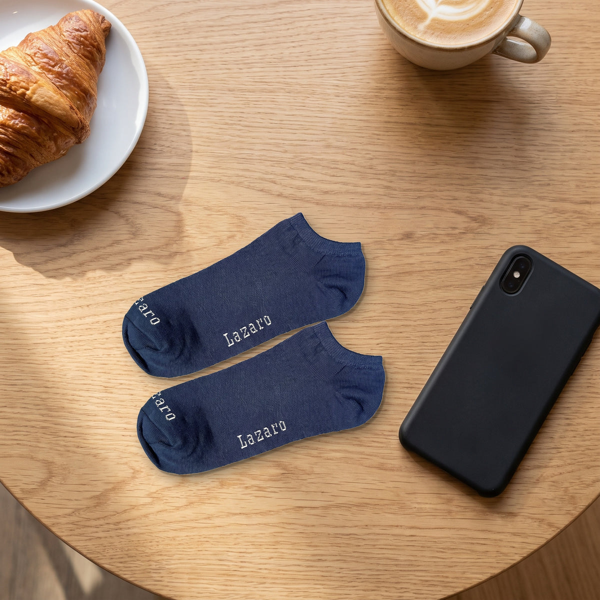 Navy Lazaro short socks