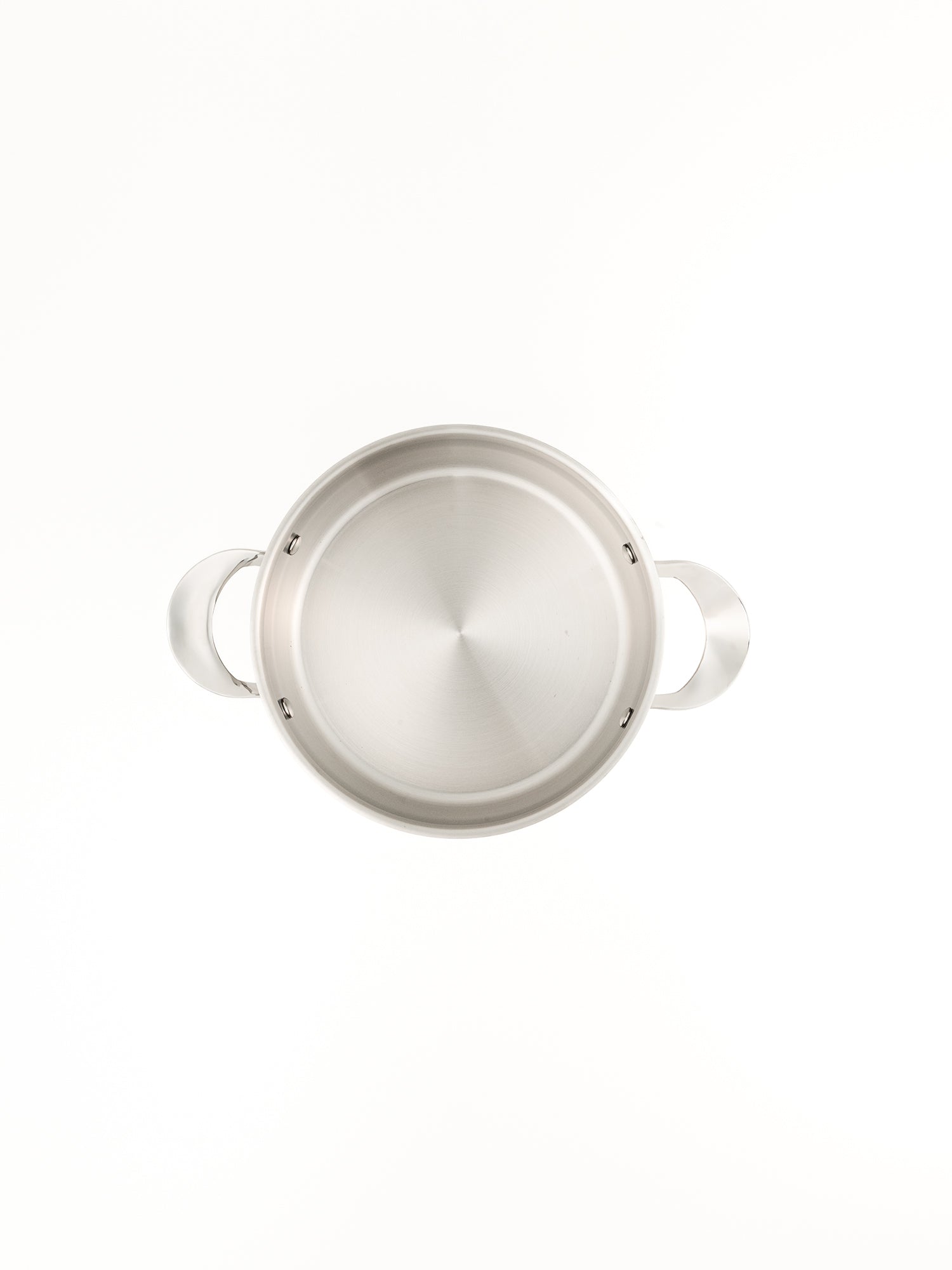 SKK German stainless steel pot with glass lid - top view