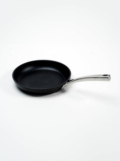 SKK Lightweight German titanium frying pan - angled view