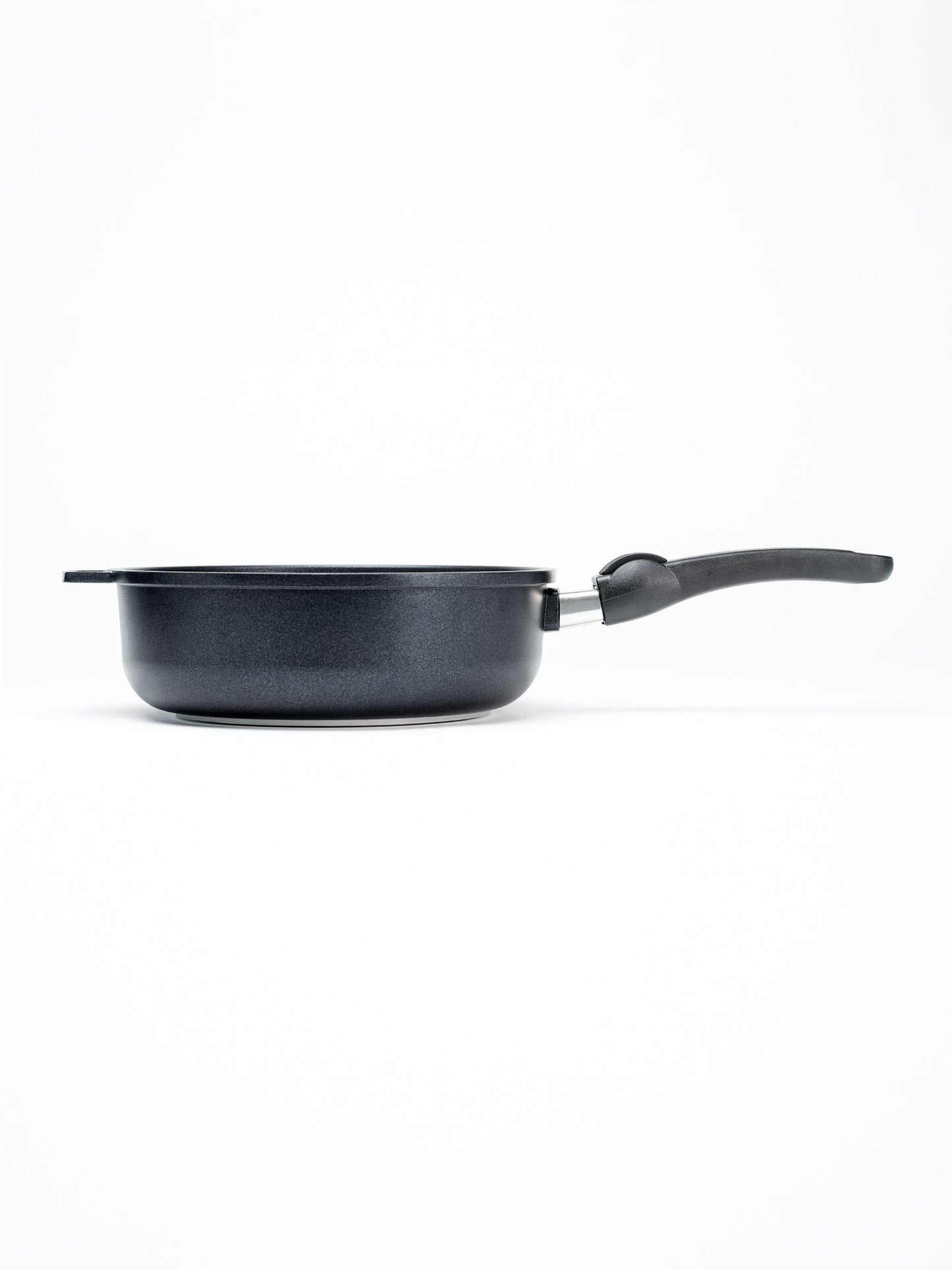 SKK Classic deep sauté pan, side profile showing high straight walls