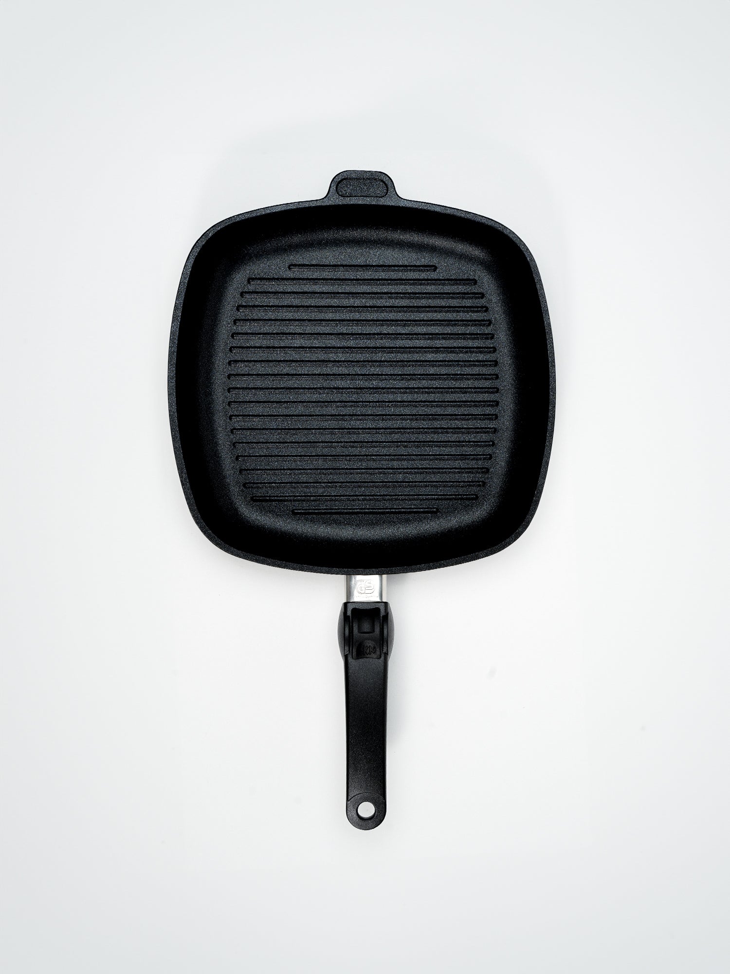 SKK Titanium Square Grill top view — square ridges for professional grill marks, oven safe 260C