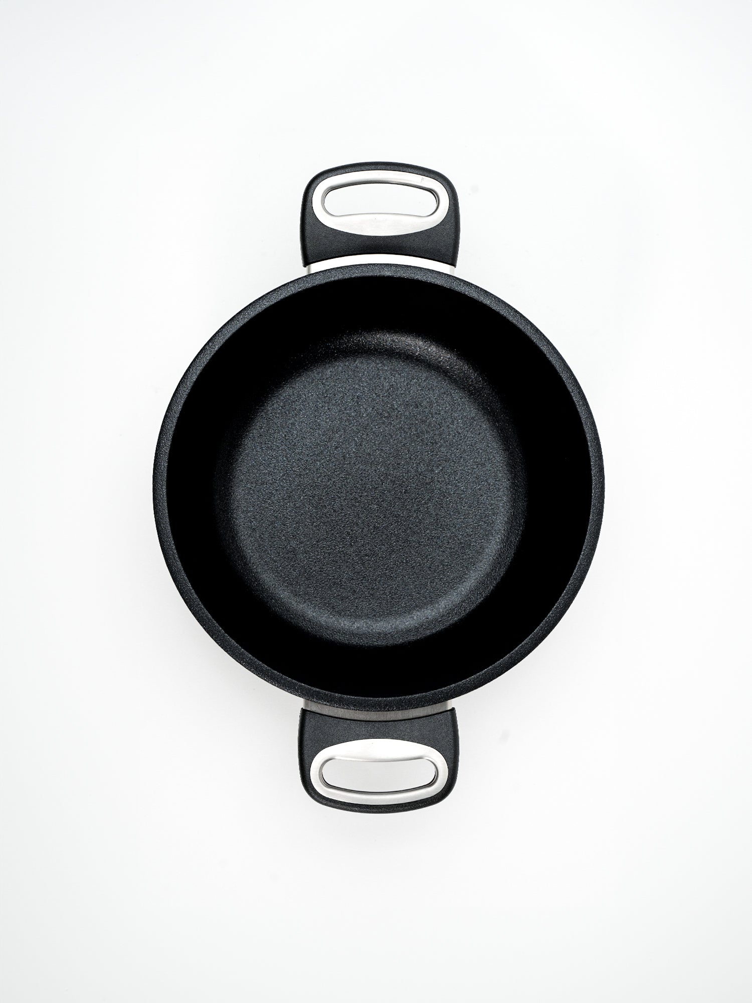 SKK Classic tall cooking pot, top view through the glass lid